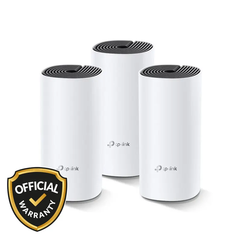 Tp-Link Deco E4 (3 Pack) Whole Home Mesh Wi-Fi System AC1200 Dual-Band Router - White - Price in Bangladesh