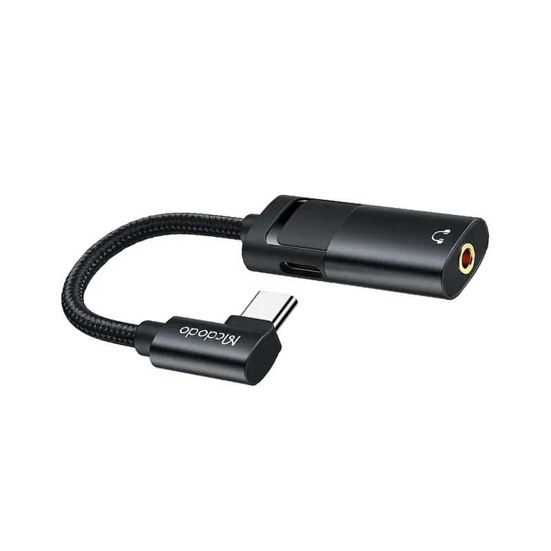 Mcdodo CA-188 Type-C to Type-C and DC 3.5mm Cable (60W PD) - Black