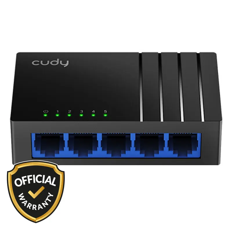 Cudy GS105D 5-Port Gigabit Desktop Switch Networking Accessories Price in Bangladesh - Mobile.com.bd